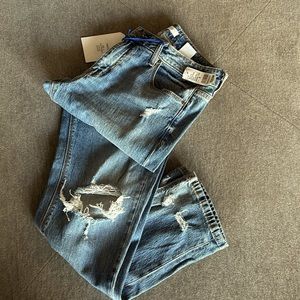 Eunina Frankie Mid Rise Girlfriend Size 5 Jean